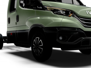 Iveco Daily Crew Cab L2 Chassis 2024 3D मॉडल
