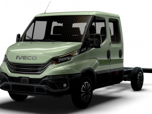 Iveco Daily Crew Cab L2 Chassis 2024 3D मॉडल