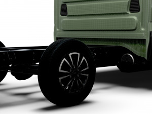 Iveco Daily Crew Cab L2 Chassis 2024 3D मॉडल