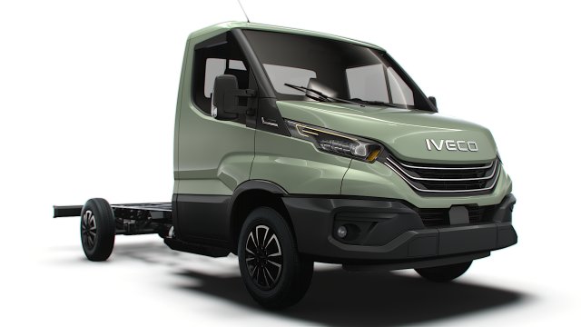 Iveco Daily Single Cab L2 Chassis 2024 3D Модель .c4d .max .obj .3ds .fbx .stl .blend 