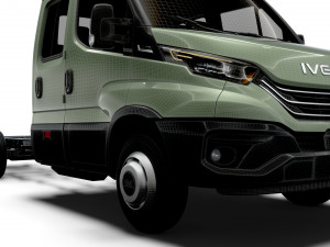 Iveco Daily Crew Cab L5 Chassis 2024 3D मॉडल