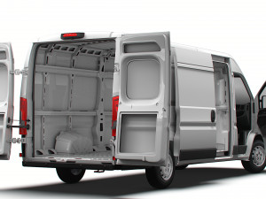 Citroen Jumper Van L4H2 HQ Interior 2023 Modello 3D