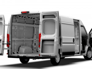 Citroen Jumper Van L4H2 HQ Interior 2023 Modello 3D