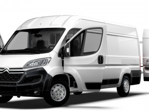 Citroen Jumper Van L4H2 HQ Interior 2023 Modello 3D