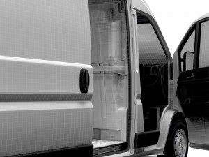 Citroen Jumper Van L4H2 HQ Interior 2023 Modello 3D