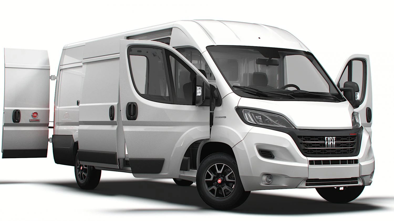 Fiat Ducato Van L4H2 HQ Interior 2023 3D Model .c4d .max .obj .3ds .fbx .stl .blend 