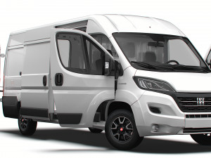 Fiat Ducato Van L4H2 HQ Interior 2023 3Dモデル