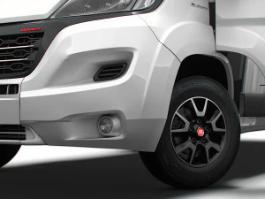 Fiat Ducato Van L4H2 HQ Interior 2023 3D Model