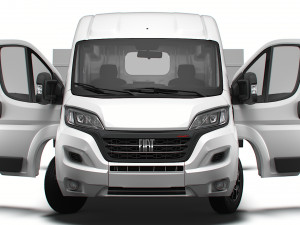 Fiat Ducato Van L4H2 HQ Interior 2023 3Dモデル