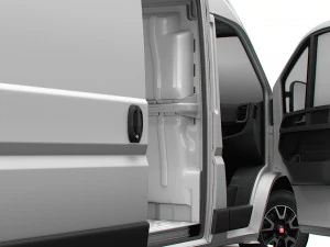Fiat Ducato Van L4H2 HQ Interior 2023 3D Model