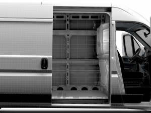 Fiat Ducato Van L4H2 HQ Interior 2023 3Dモデル