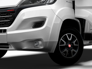 Fiat Ducato Van L4H2 HQ Interior 2023 3Dモデル