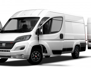 Fiat Ducato Van L4H2 HQ Interior 2023 3Dモデル