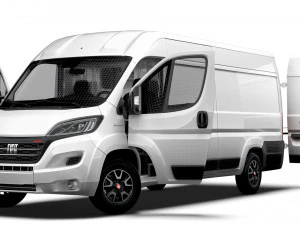 Fiat Ducato Van L4H2 HQ Interior 2023 3D Model