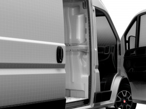Fiat Ducato Van L4H2 HQ Interior 2023 3Dモデル