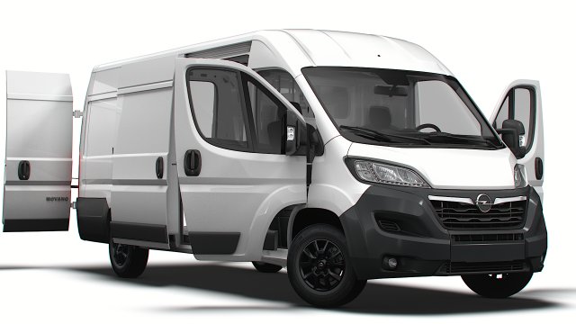 Opel Movano Van L4H2 HQ Interior 2023 Modèle 3D .c4d .max .obj .3ds .fbx .stl .blend 