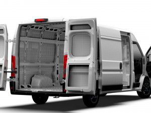 Opel Movano Van L4H2 HQ Interior 2023 Modèle 3D