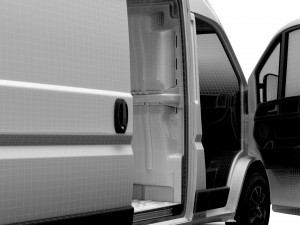 Opel Movano Van L4H2 HQ Interior 2023 Modèle 3D