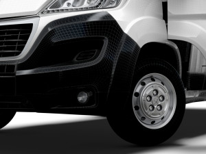 Peugeot Boxer Van L4H2 HQ Interior 2023 Modèle 3D