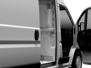 Peugeot Boxer Van L4H2 HQ Interior 2023 Modèle 3D
