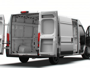 RAM Promaster Van L4H2 HQ Interior 2023 3D Model