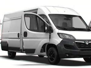 Interior Kantor Pusat Vauxhall Movano Van L4H2 2023 Model 3D