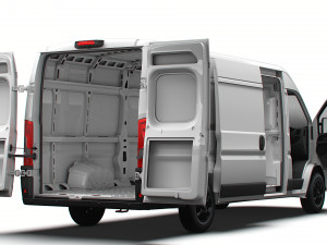 Vauxhall Movano Van L4H2 HQ Interior 2023 3D Model