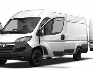 Vauxhall Movano Van L4H2 HQ Interior 2023 3D Model