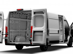 Vauxhall Movano Van L4H2 HQ Interior 2023 3D Model