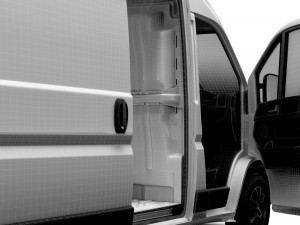 Vauxhall Movano Van L4H2 HQ Interior 2023 3D Model
