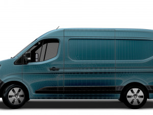Renault Master E-TECH L2H2 Van 2024 3D मॉडल