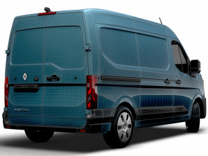 Renault Master E-TECH L2H2 Van 2024 3D मॉडल