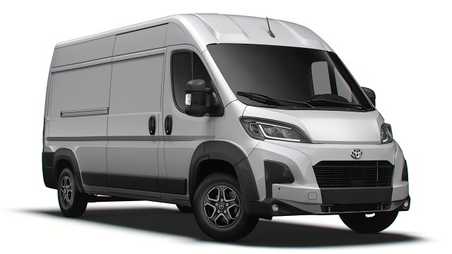 Toyota ProAce Max Van L3H2 2024 Model 3D .c4d .max .obj .3ds .fbx .stl .blend 