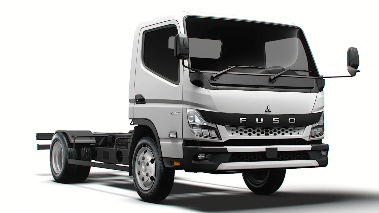 Mitsubishi Fuso E Canter ExtraWideCab 3400 2024 3D Model .c4d .max .obj .3ds .fbx .stl .blend 
