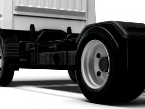 Mitsubishi Fuso E Canter ExtraWideCab 3400 2024 3D Model