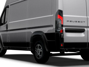 Peugeot e Boxer Van L2H3 2024 3D Model