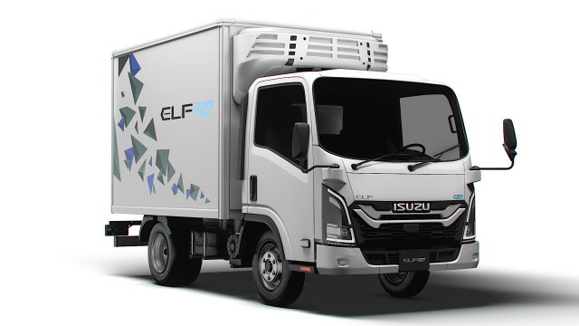 Isuzu Elf EV Refrigerator 2024 Modelo 3D .c4d .max .obj .3ds .fbx .stl .blend 