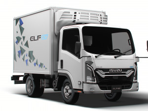 Isuzu Elf EV Refrigerator 2024 3D Model