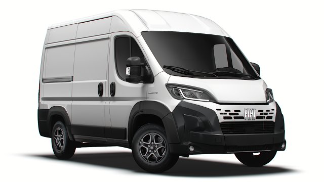 Fiat e Ducato Van L1H2 2024 3D 模型 .c4d .max .obj .3ds .fbx .stl .blend 