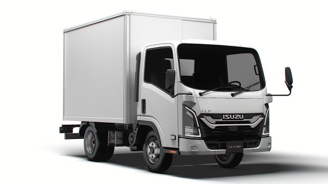 Isuzu Elf Box 2024 3D Model .c4d .max .obj .3ds .fbx .stl .blend 