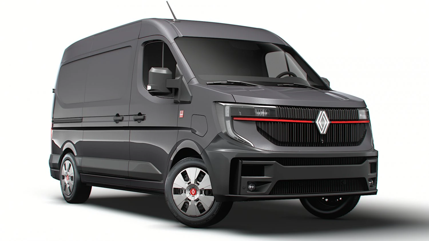 Renault Master E-TECH Red Edition L2H2 Van 2024 3D Model .c4d .max .obj .3ds .fbx .stl .blend