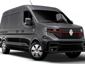 Renault Master E-TECH Red Edition L2H2 Van 2024 3D Model