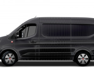 Renault Master E-TECH Red Edition L2H2 Van 2024 3D Model