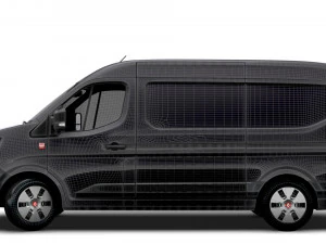 Renault Master E-TECH Red Edition L2H2 Van 2024 3D Model