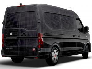 Renault Master E-TECH Red Edition L2H2 Van 2024 3D Model