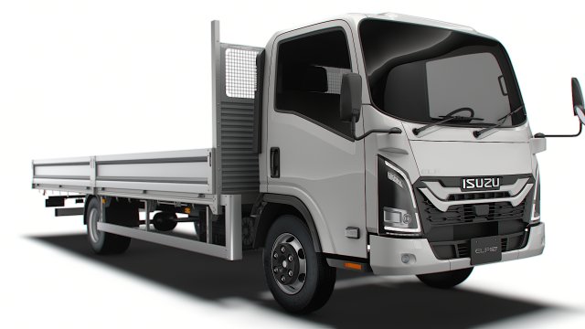 Isuzu Elf Rigid body truck 2024 3D Model .c4d .max .obj .3ds .fbx .stl .blend 