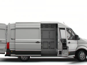 MAN TGE Panel Van L2H2 HQ Interior 2023 3D Model