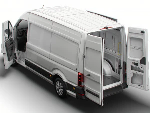 MAN TGE Panel Van L2H2 HQ Interior 2023 3D Model