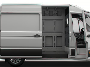 MAN TGE Panel Van L2H2 HQ Interior 2023 3D Model