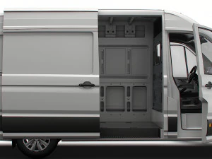 MAN TGE Panel Van L2H2 HQ Interior 2023 3D Model